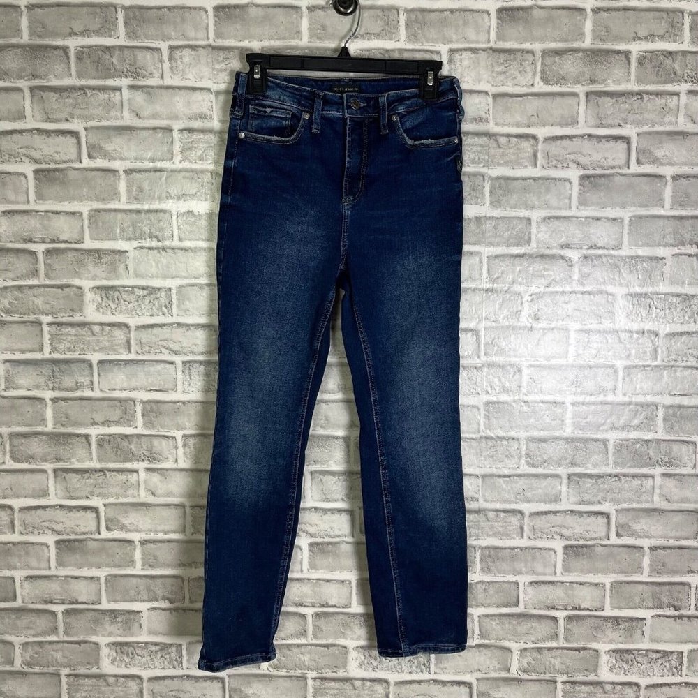 Silver Infinite Fit High Rise Skinny Leg Jeans Womens Medium Stretch 29" Inseam